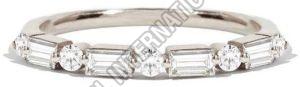 Fancy Silver Diamond Ring