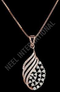 Natural Diamond Chain Pendant