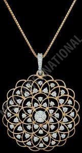 Natural Diamond Chain Pendant