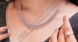 Party Wear Gold Diamond Necklace