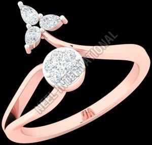 Rose Gold Engagement Diamond Ring