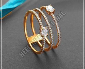Round Diamond Gold Ring