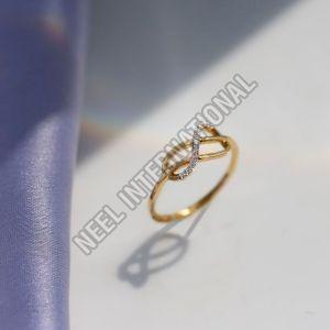 Solitaire Diamond Gold Ring