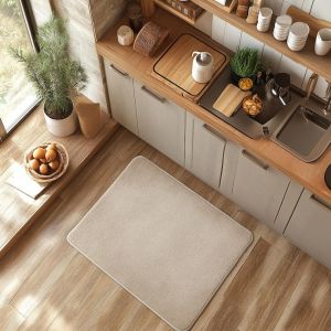 Ivory Memory Foam Kitchen Mat