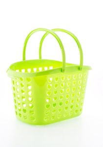 Lime Green Carry Handle Basket