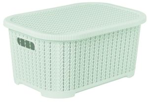 Mint Green Knitted Storage Box