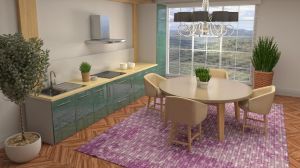 Modern Dining Room Area Rug