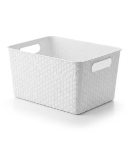 Plastic Rattan Storage Basket