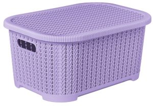 Purple Lidded Organizer Box