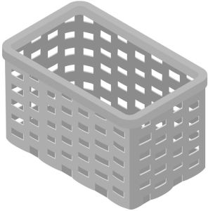 Rectangular Plastic Storage Basket