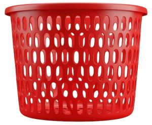 Red Round Mesh Storage Basket