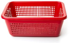 Red Vented Utility Basket