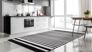 Striped Designer Floor Mat