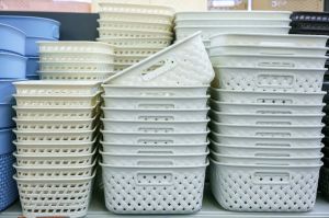White Weave Utility Basket