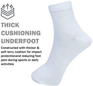 White School Socks