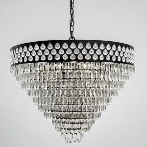 High Quality Tiered Crystal Round Chandelier
