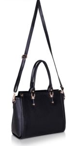 Black Tote Genuine Leather Handbag