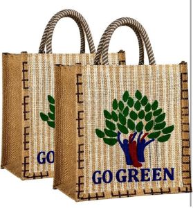 Eco-Friendly Jute Shopping Tote Bag