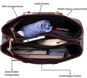 Genuine Leather Tote Handbag