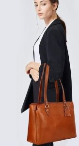 Ladies Leather Shoulder Tote Bag