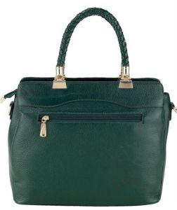 Ladies Premium Original Leather Braided Handle Office Tote Bag