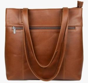 Ladies Premium Original Leather Classic Office Tote Handbag