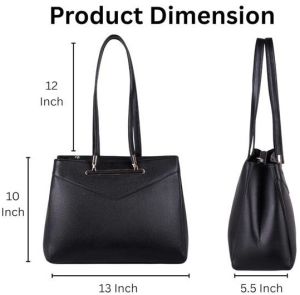 Ladies Premium Original Leather Multi-Compartment Tote Handbag