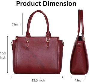 Ladies Premium Original Leather Structured Office Tote Bag