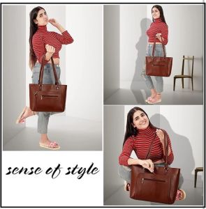 Ladies Premium Tote Handbag with Multi-Compartment Storage