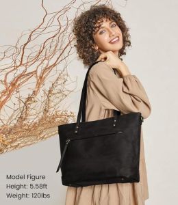 Women&Rsquo;S Premium Crazy Horse Leather Office Tote Bag