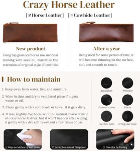 Women&Rsquo;S Premium Crazy Horse Leather Office Tote Bag