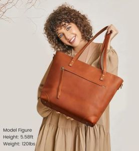 Women&Rsquo;S Premium Crazy Horse Leather Tote Bag