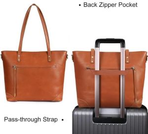 Women&Rsquo;S Premium Crazy Horse Leather Tote Bag