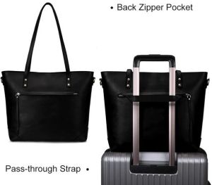 Women&Rsquo;S Premium Crazy Horse Leather Travel Tote Bag