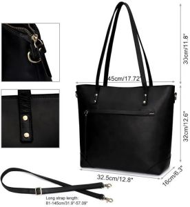 Women&Rsquo;S Premium Crazy Horse Leather Travel Tote Bag