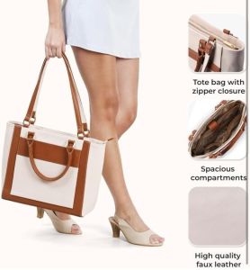 Women&Rsquo;S Premium Dual Handle Office Tote Bag