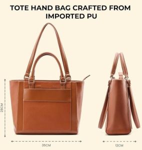 Women&Rsquo;S Premium Genuine Leather Office Tote Bag