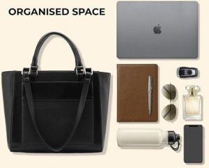 Women&Rsquo;S Premium Office Tote Handbag with Luggage Sleeve