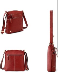 Women&Rsquo;S Premium Original Leather Crossbody Sling Bag