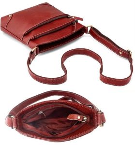 Women&Rsquo;S Premium Original Leather Crossbody Sling Bag