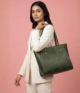 Women&Rsquo;S Premium Vegan Leather Office Tote Bag