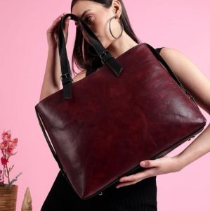 Women&Amp;Amp;Rsquo;S Premium Vintage Leather Laptop Tote Bag