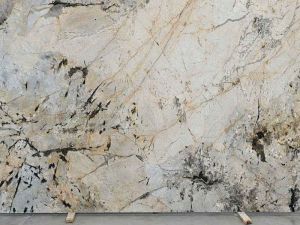 Glossy White Alpinus Quartzite Slab