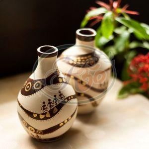 Designer Clay Flower Vase