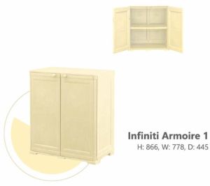 Cello Infiniti Armoire Plastic Cabinet