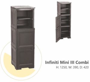 Cello Infiniti Mini 3 Compartment Plastic Cabinet