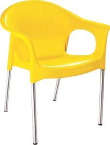 Cello Metallo Yellow Plastic Chair