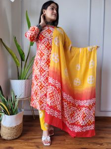 Kurti Pant Dupatta Set