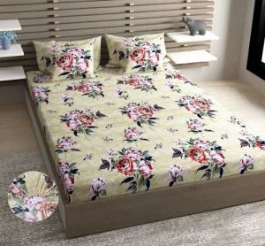 Cotton Floral Print Bed Sheet