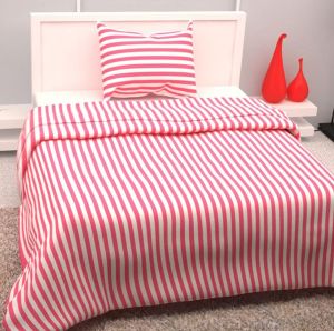 Cotton Striped Double Bed Sheet